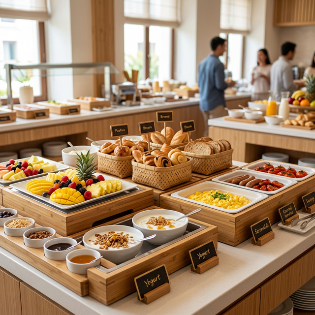 Tablett-Inlays und Buffet-Rahmen