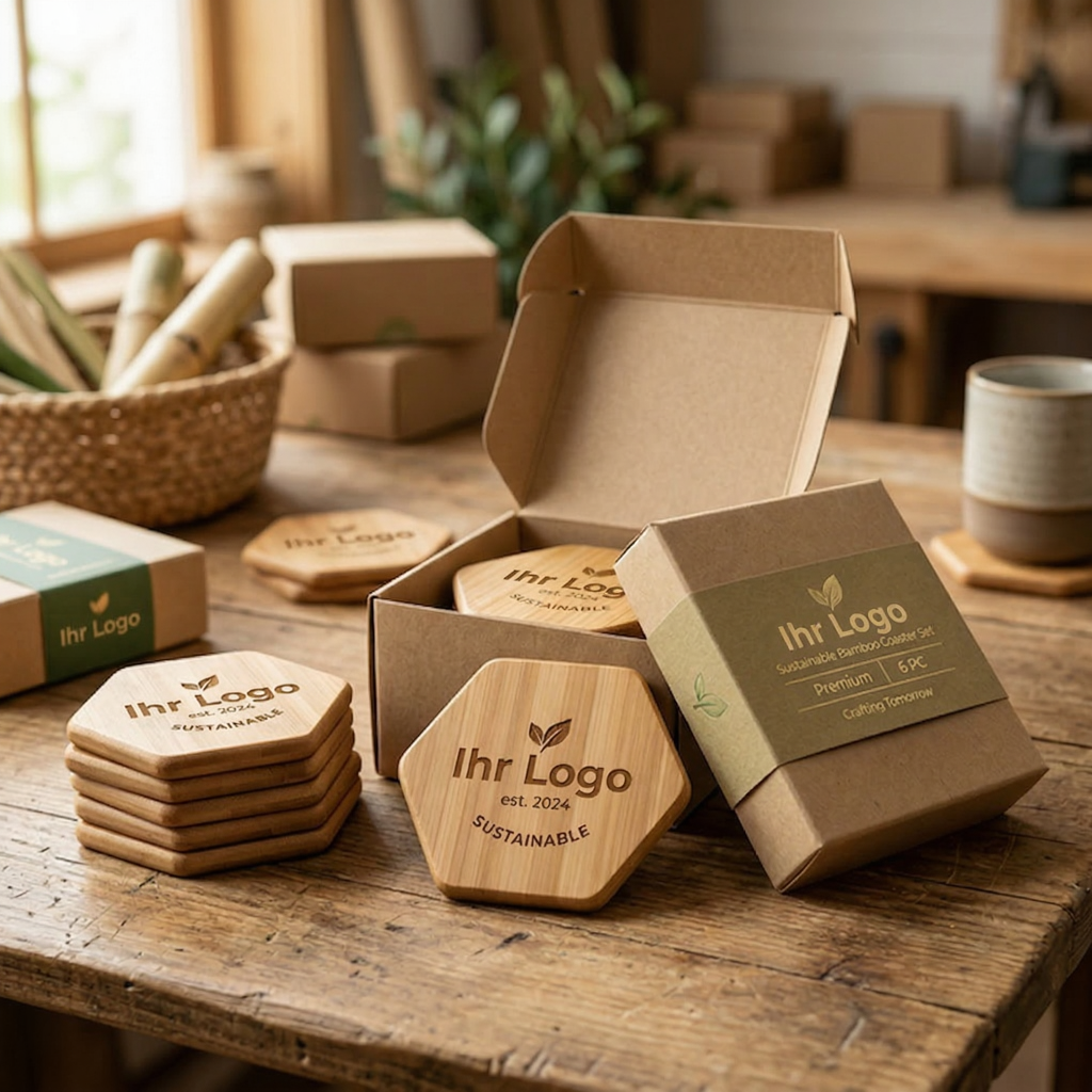 Gebrandete Untersetzer-Sets