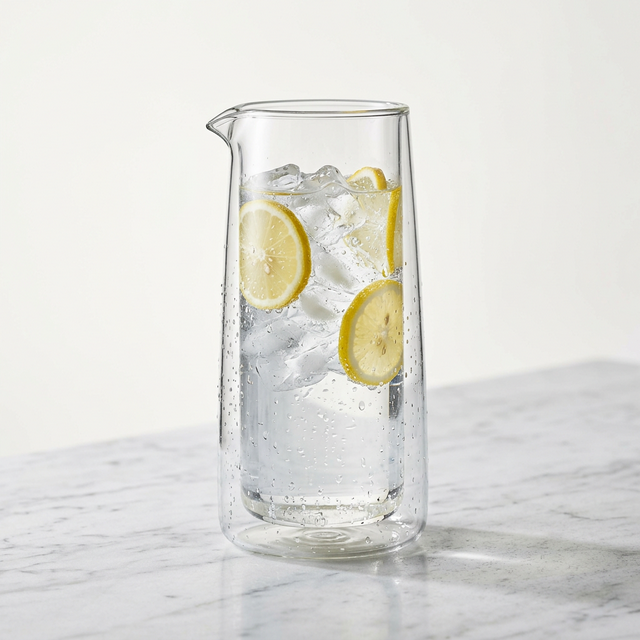 Doppelwandige Karaffe für Wasser, Wein und Kaltgetränke