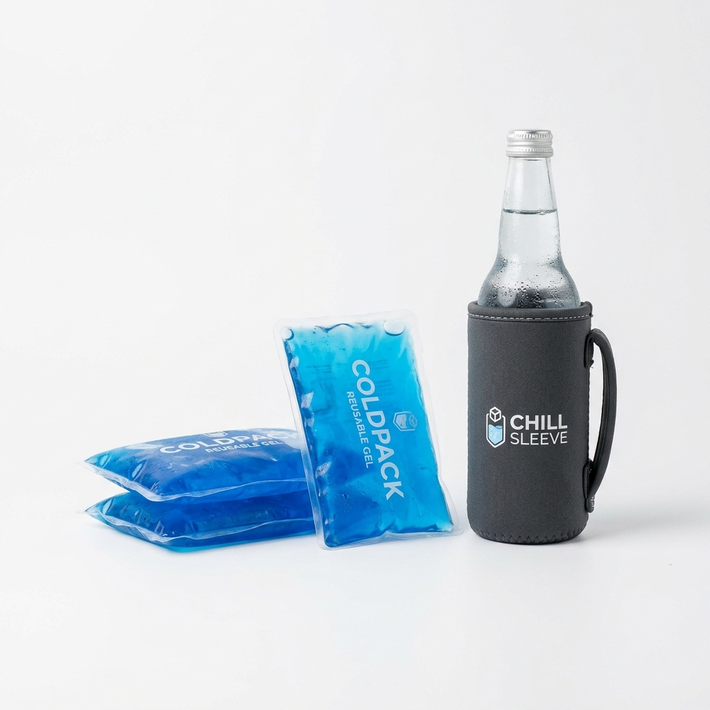 Wiederverwendbare Gelpacks und Kühlmanschetten für Lebensmittel