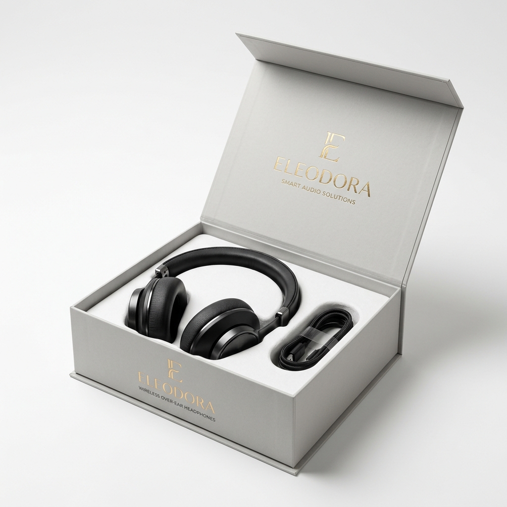 Elektronik-Verpackungsbox mit geformtem Inlay für Kopfhörer
