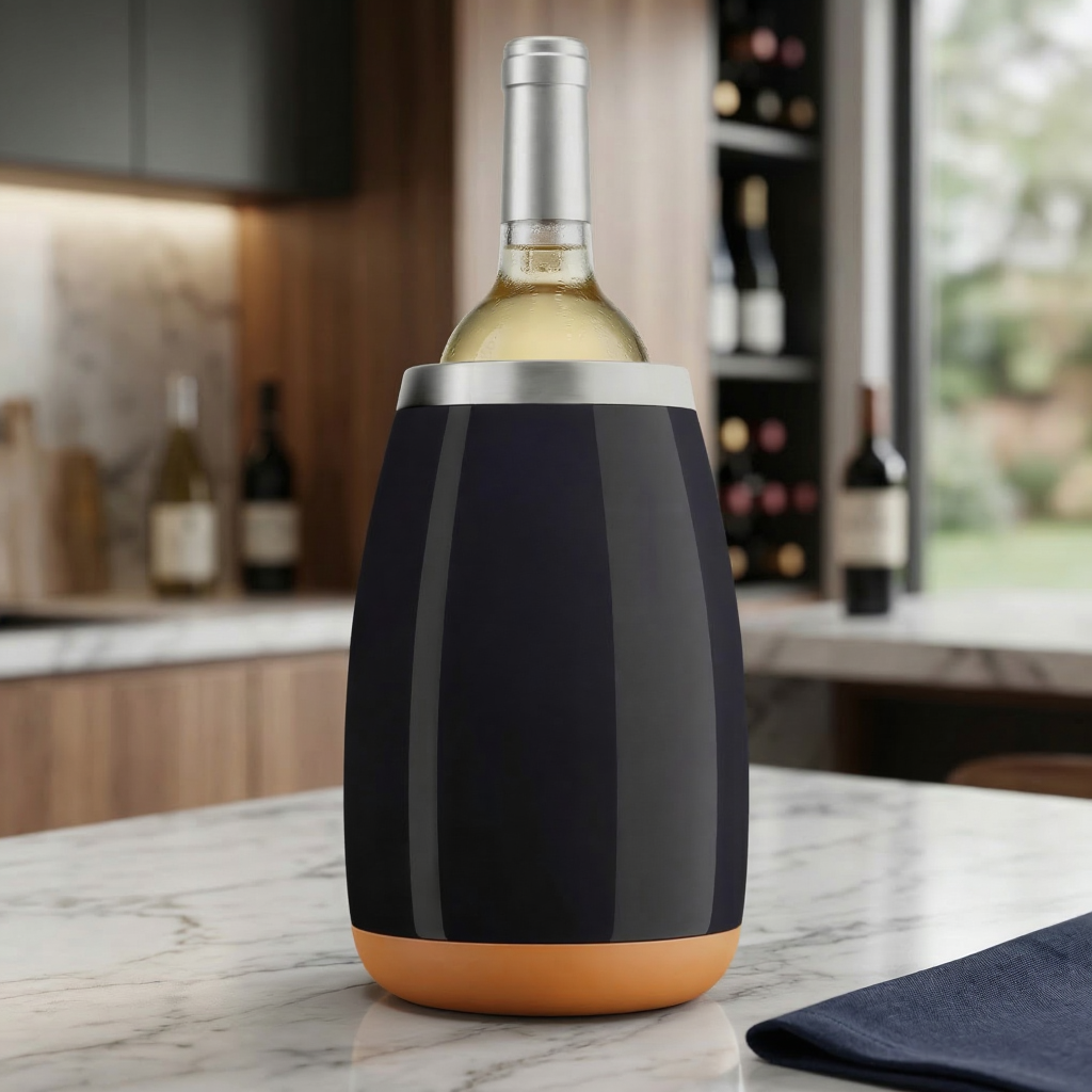 Defellas Weinkühler – eleganter Produktshot auf Marmor