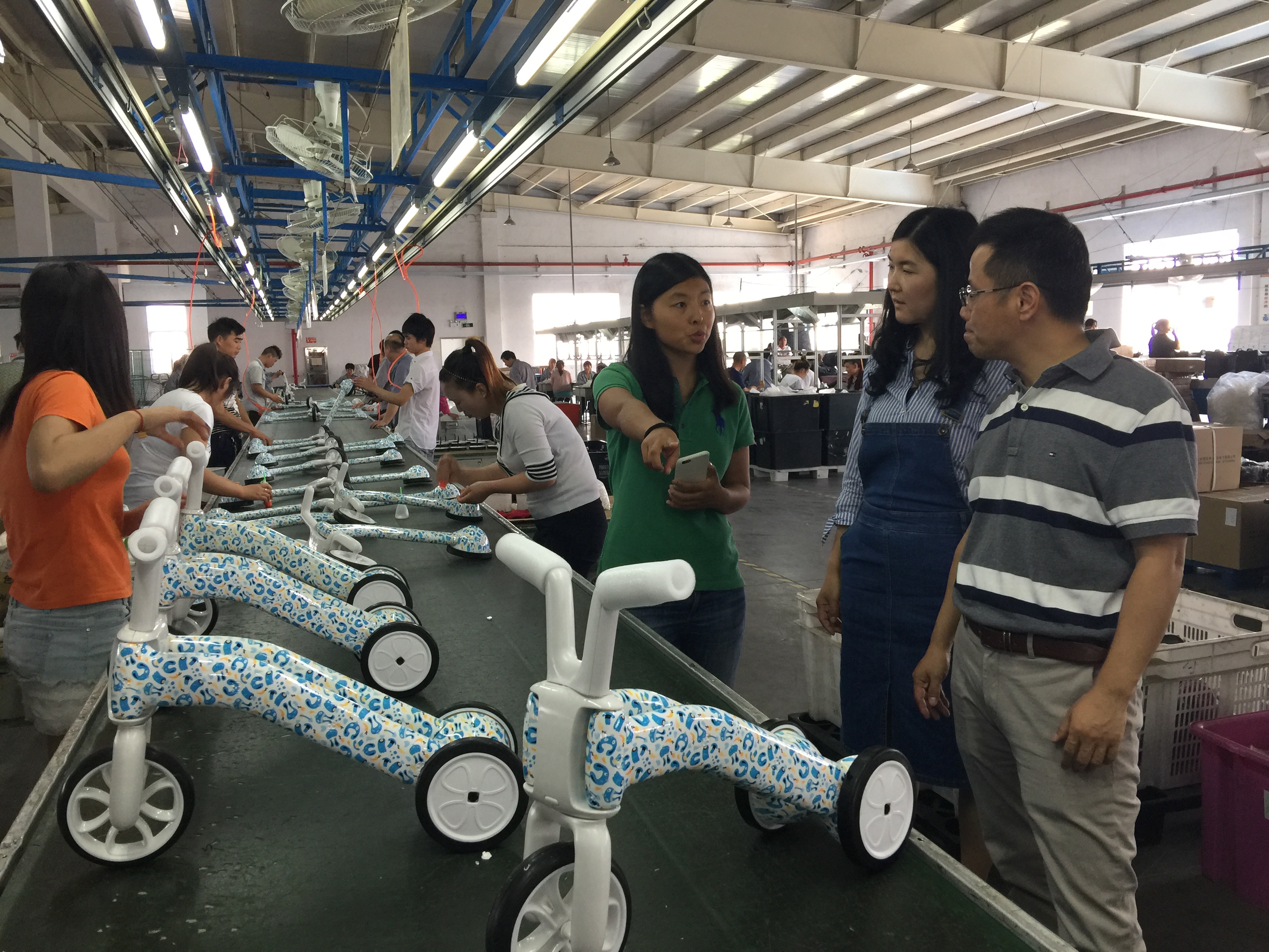 Besprechung Produktionslinie