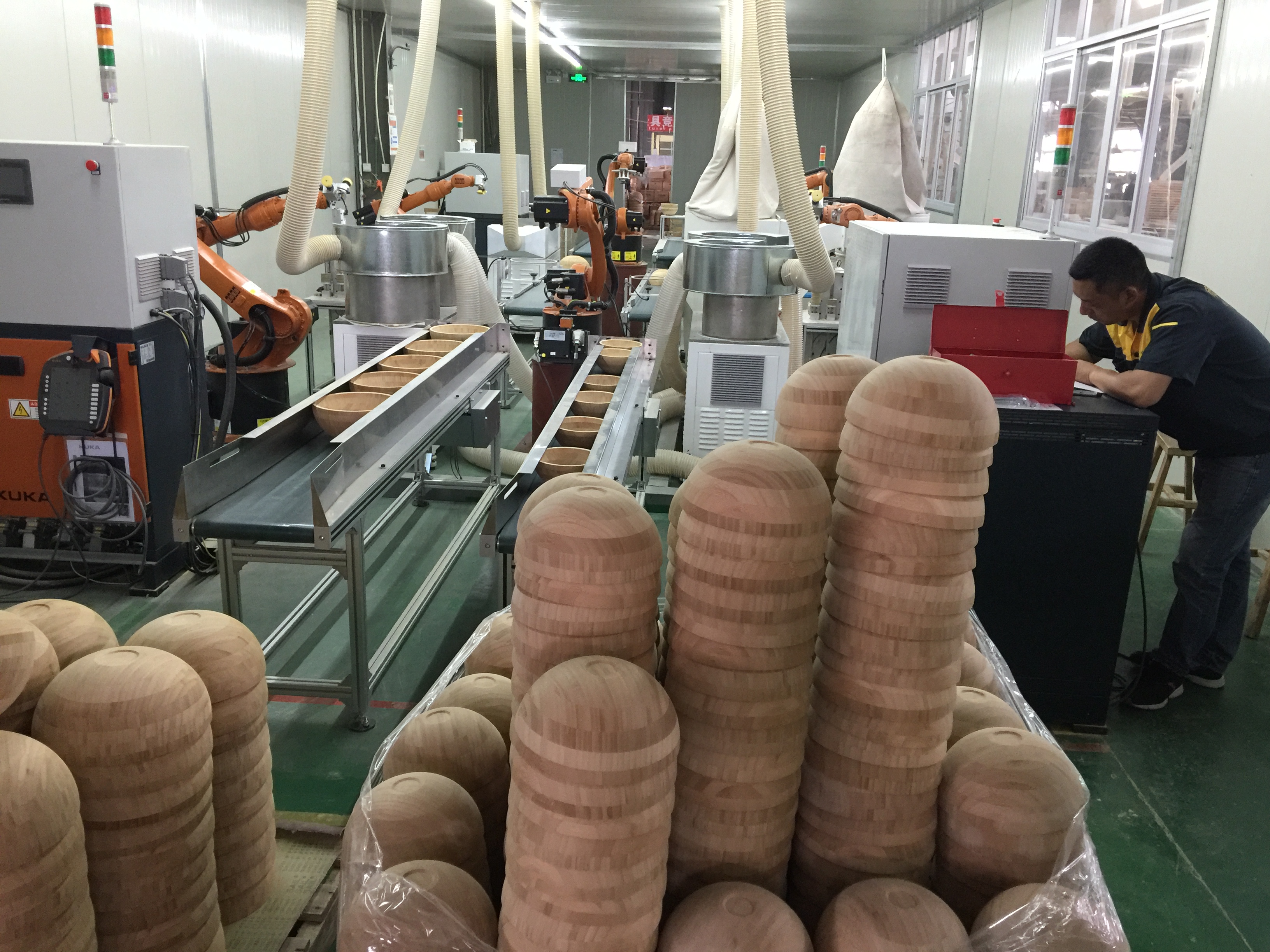 Produktionslinie Bambus